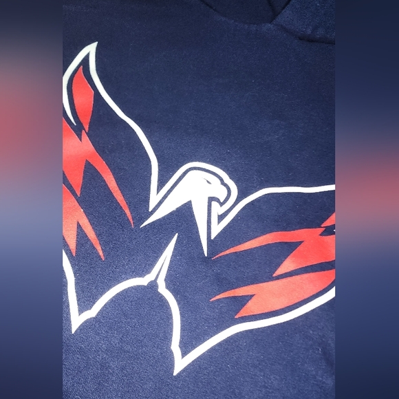 FANATICS EUC SZ MEDIUM WASHINGTON CAPITALS PULLOVER HOODIE SWEATSHIRT - Picture 2 of 7